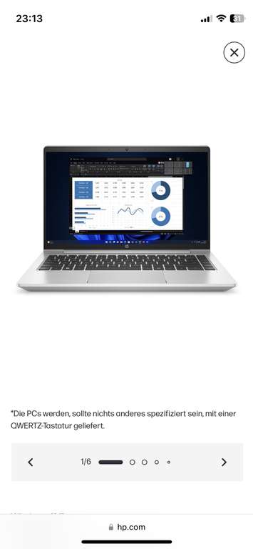 HP ProBook 450 15,6 Zoll G9 + 10 % Cashback
