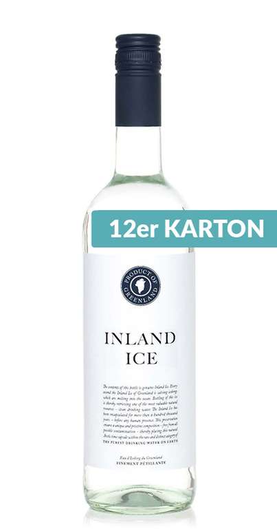 144x Inland Ice - sparkling, 750ml inkl. Pfand (1,01€/Flasche) (36,00€ Pfand)