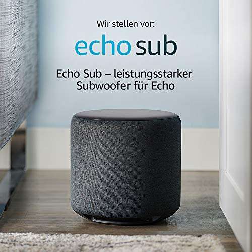 Echo Sub – leistungsstarker Subwoofer für Echo – erfordert ein kompatibles Echo-Gerät sowie einen kompatiblen Musik-Streamingdienst