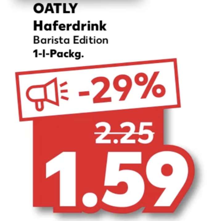 Oatly Haferdrink Barista Edition vegan 1-l-Packung