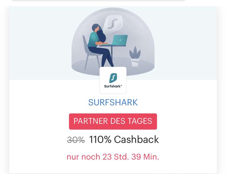 [Shoop & Surfshark] 110% Cashback auf alle VPN-Pakete (Neukunden) - Nur Heute!
