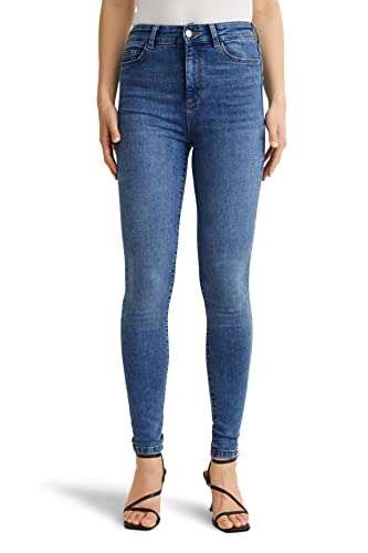 C&A Damen 5-Pocket Jeans Casual Skinny High Rise/High Waist Stretch|Baumwolle|Denim|Lycra