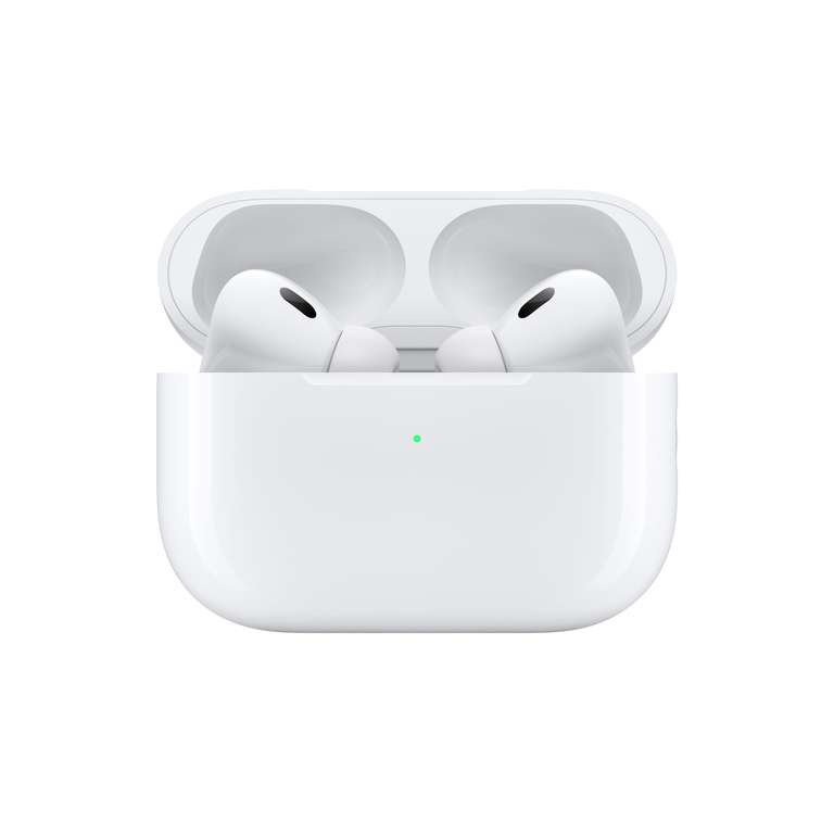 Apple AirPods Pro 2. Generation TWS In-Ears (ANC, Bluetooth 5.3, AAC, ~5.5h Akku, Ladeetui mit Lightning & Qi, Head-Tracking, Ortung)