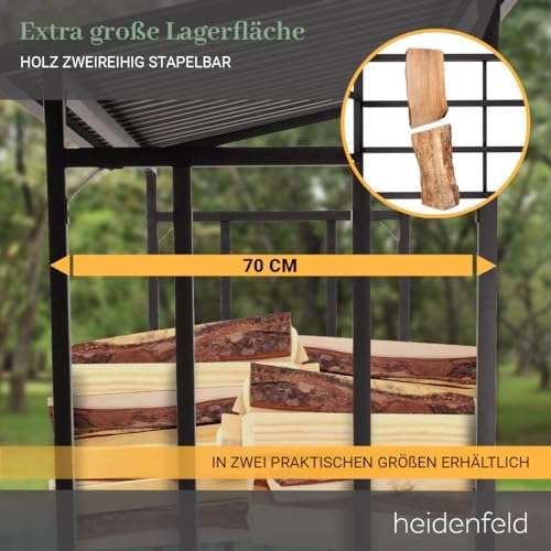 heidenfeld Brennholzregal BR100 185x70x185cm