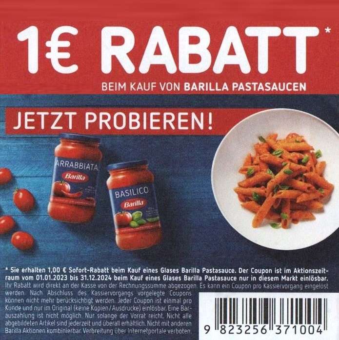 [Kaufland] Barilla Sauce für 0,89€ dank 1€ Sofort-Rabatt (07.03.-13.03.)