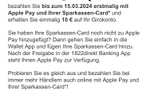1822 direkt 10€ für erste Apple Pay Zahlung (personalisiert)