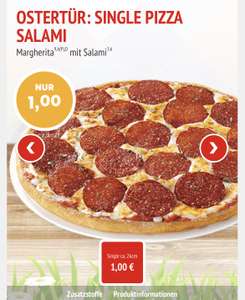 Pizza Salami 26cm 1€ bei Abholung [Call a Pizza]