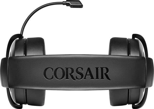 Corsair HS50 Pro Gaming-Headset schwarz-grün (Over-Ear, 3.5mm Klinke, Mute-Taste, Lautstärkeregler, abnehmbares Mikrofon, 1.8m Kabel)