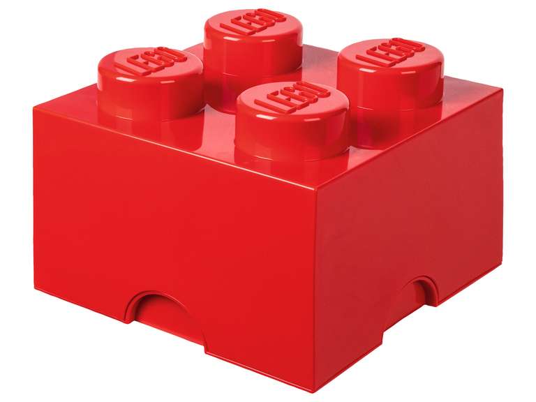 4-teiliges LEGO Storage Brick Aufbewahrungsboxen (stapelbar)