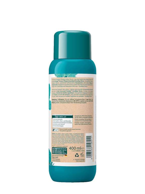 Kneipp Aroma-Pflegeschaumbad, Goodbye Stress oder Hautzarte Verführung Mandelmilch je 400 ml (Spar-Abo Prime)