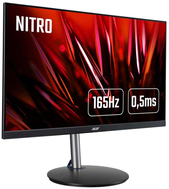 Acer Nitro XF243YP Monitor (23.8", FHD, IPS, 165Hz, FreeSync, 250/350nits, 99% sRGB, 2x HDMI 2.0, DP 1.2, höhenverstellbar, 2J Garantie)