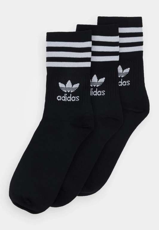 Adidas Originals MID CUT 3 PACK UNISEX - Socken Schwarz (Zalando)
