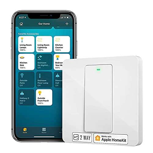 [Prime] Meross Smart WLAN 2-way wall switch with HomeKit support, neutral wire required