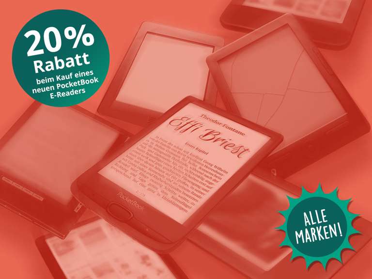 20% auf PocketBook e-reader z.B. InkPad Color 3 oder InkPad4