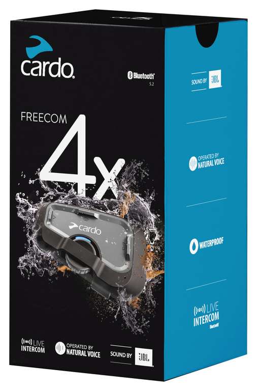 Cardo Freecom 4x Einzelset Interkom Bluetooth-Kommunikationssystem (sound by JBL)