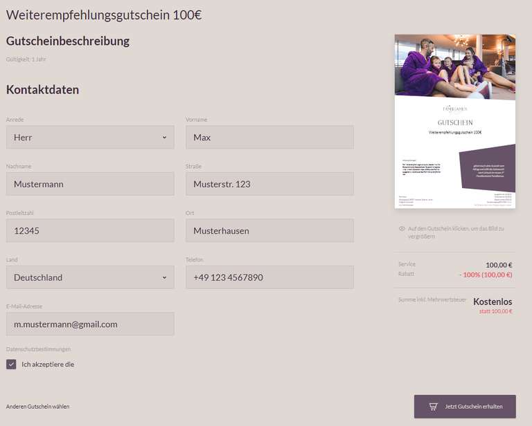 100 € GUTSCHEIN FÜR DAS HOTEL FAMILIENHOTEL "FAMILIAMUS" / SÜDTIROL