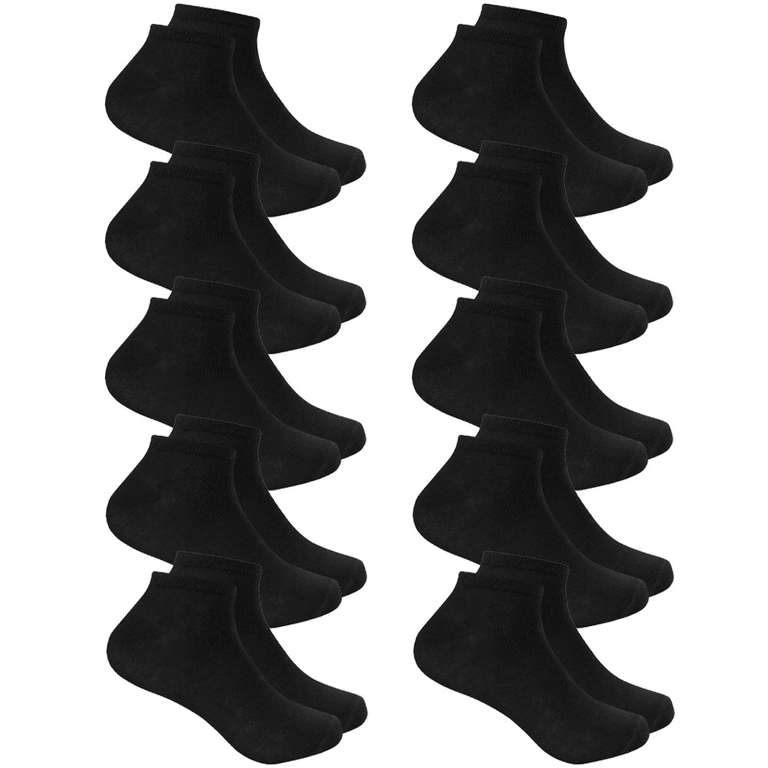 10 Paar SPORTINATOR Sneakersocken (Gr. 35 - 46, in schwarz oder weiß)