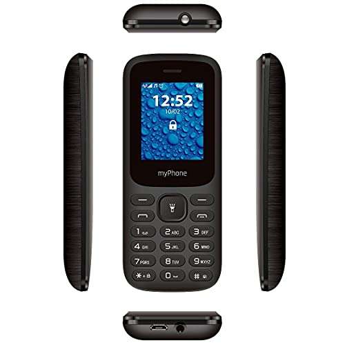 (prime) myPhone 2220 Tastentelefon, große Tasten, Akku 600 mAh, Fackel, Radio, mp3, Dual-Sim, bluetooth, Mobiltelefon für Senioren