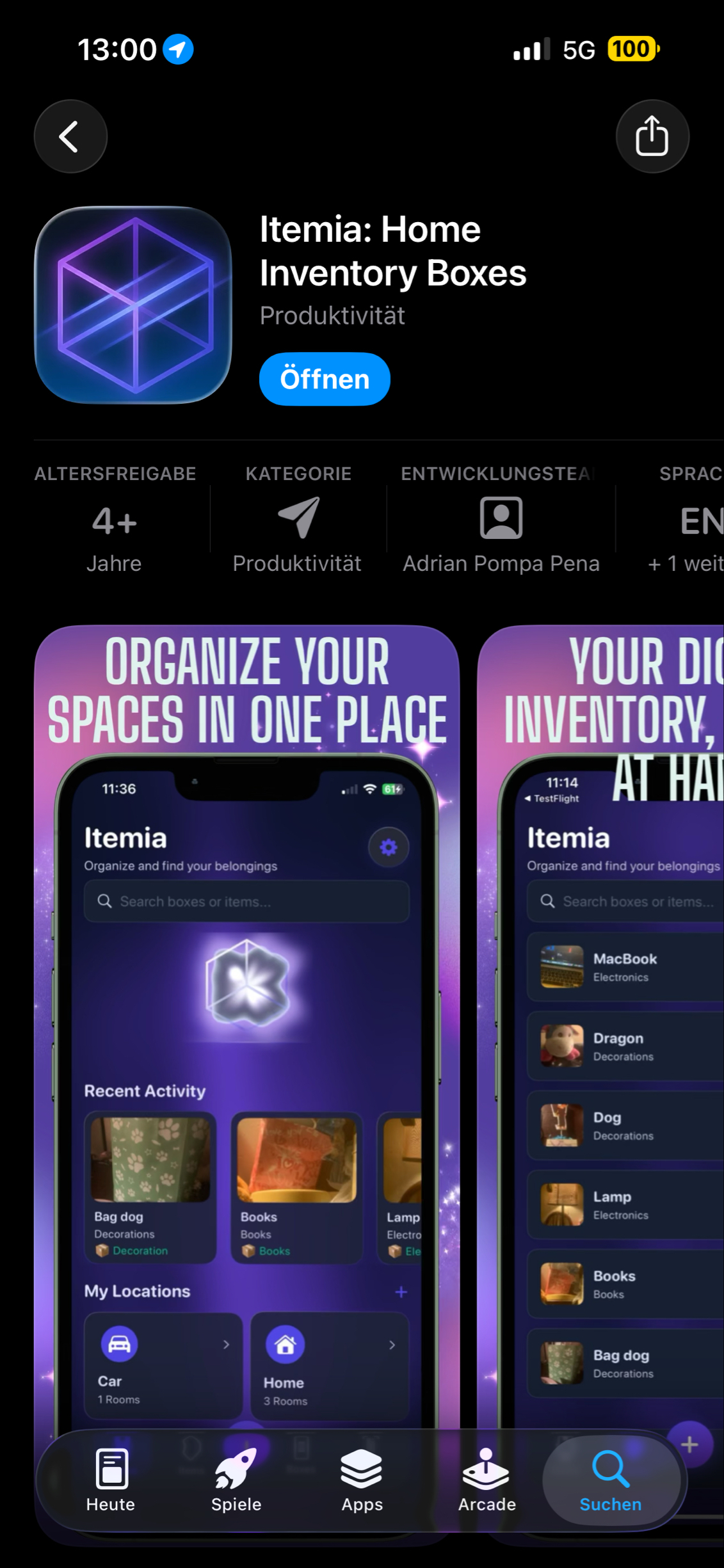 Itemia (ioS) free lifetime in app kauf