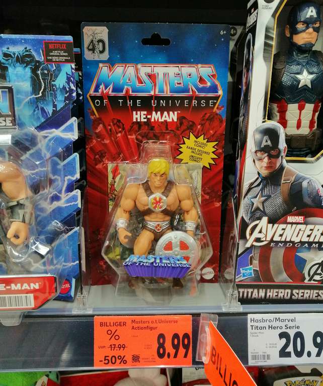 (Kaufland Flensburg/Lokal?) Masters of the Universe Origins He-Man 200x + Pighead Actionfiguren für je 8,99 im Angebot