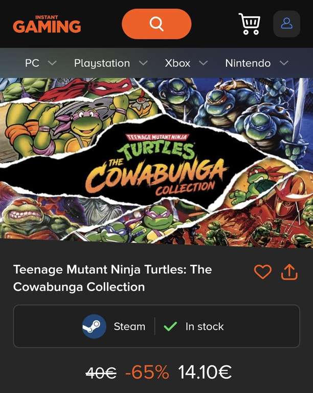 Teenage Mutant Ninja Turtles: The Cowabunga Collection Steam