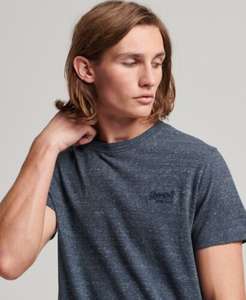 Superdry Herren Essential T-Shirt Aus Bio-Baumwolle Mit Logo, verschiedene Größen und Farben