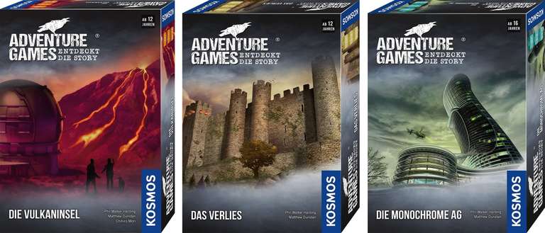 [Prime] Adventure Games von Kosmos Sammeldeal (3), z.B. das Verlies oder Die Vulkaninsel für je 9,99€
