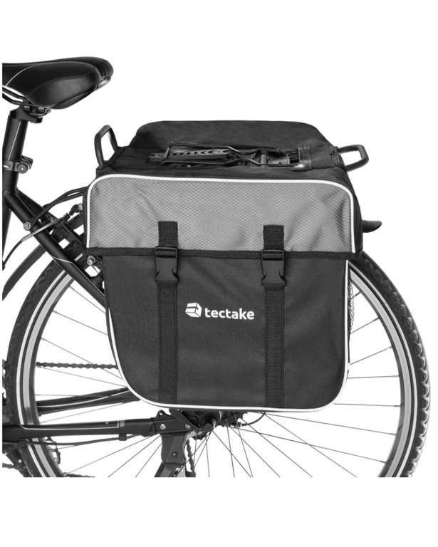 Fahrradtasche mit Gepäckträger-Befestigung und Reflektorstreifen