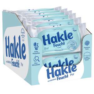 [PRIME/Sparabo] Hakle Feucht Pur im 12er-Pack, 504 Stück, pflegendes feuchtes Toilettenpapier, schnell wasserlöslich (für 13,77€ bei 5 Abos)