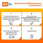 sim.de [1&1 - O2] 25 GB 5G LTE + Allnet + SMS-Flat + VoLTE&WLAN Call für 9,99€ / mtl kündbar / nur 9€ AG
