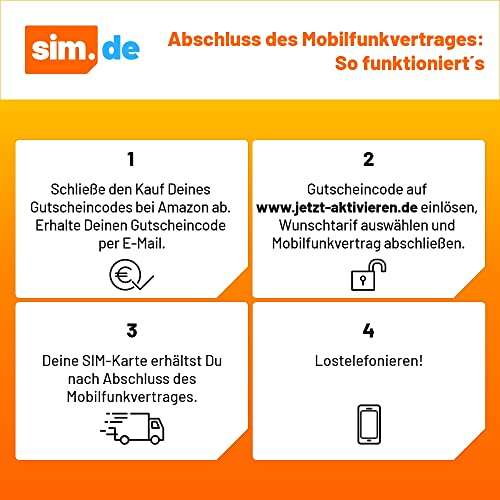 sim.de [1&1 - O2] 25 GB 5G LTE + Allnet + SMS-Flat + VoLTE&WLAN Call für 9,99€ / mtl kündbar / nur 9€ AG