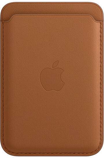 Apple iPhone Leder Wallet mit MagSafe in Sattelbraun (magnetischer Kartenhalter aus Echtleder, ohne "Find My")