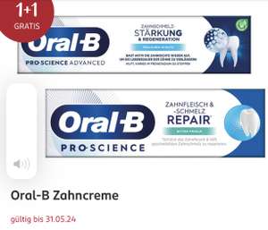 Oral B Zahnpasta 1 plus 1 gratis