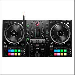 Hercules DJControl Inpulse 500 (2-Deck DJ Controller, Beatmatch Guide, IMA, 16 RGB Pads, integr. Soundkarte