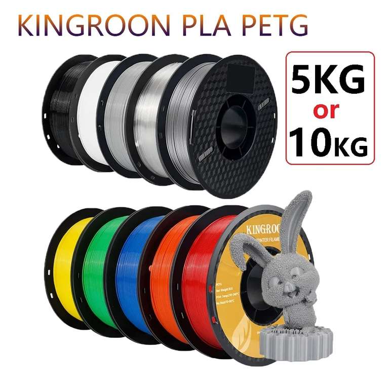 Kingroon 10kg PLA (oder PETG) Filament Color Mix (mit 10€ Ali Jubiläums-Gutschein)