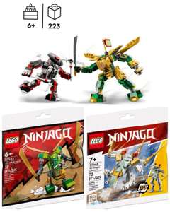 Lego Ninjago 71781 Lloyds Mech-Duell EVO + 2 Gratisbeigaben