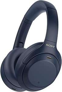 [Amazon Spanien] Sony WH-1000XM4 ANC Kopfhörer (30h Akku, Touch Sensor, Schnellladefunktion, Headset mit Mikrofon) Midnight Blue und schwarz