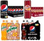Getränke Sammeldeal, z.B. 24 x 0,33l Dosen "Pepsi Zero Zucker" oder "Schwipp Schwapp"für 8,75€ | 6x1,5l Mirinda Light 4,81€ [Prime Spar-Abo]