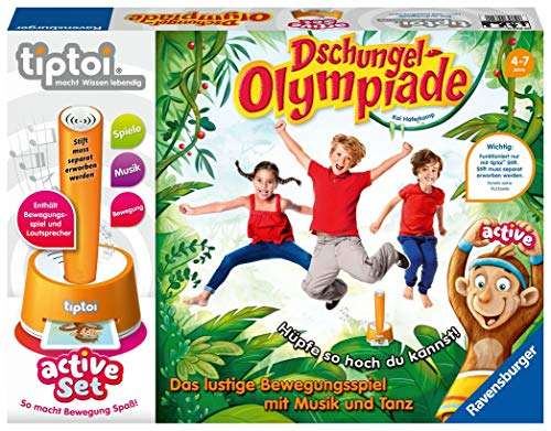 tiptoi Set Dschungel-Olympiade: Das lustige Bewegungsspiel Inklusive Lautsprecher.