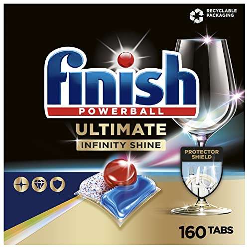 160Stk. Finish Ultimate Infinity Shine Spülmaschinentabs