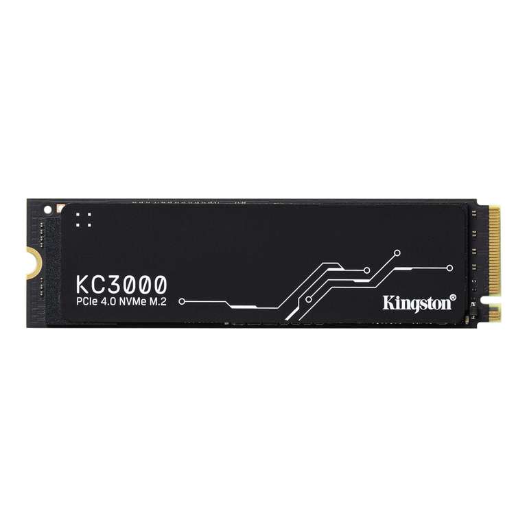 Kingston KC3000 PCIe 4.0 NVMe SSD 2048GB, M.2 2280/M-Key/PCIe 4.0 x4, Kühlkörper (SKC3000D/2048G) - PS5 kompatible