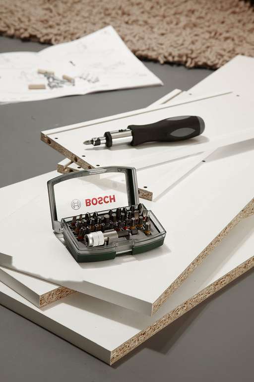 Bosch 32tlg. Schrauberbit-Set (PH-, PZ-, Hex-, T-, TH-, S-Bit) für 8,99€ (Prime)