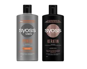 [Prime Spar-Abo] Syoss Shampoo 440ml "Men Power - kräftigendes Herren Shampoo mit Koffein" oder "Keratin - für schwaches und brüchiges Haar"