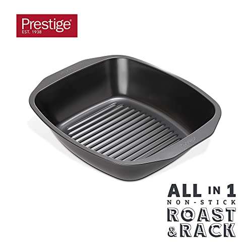 [Prime] Prestige Bräter, Karbonstahl, grau, 42 x 35 cm