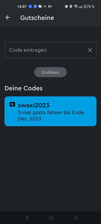 [Lokal Augsburg] 5 Mal kostenlos Swaxi fahren bis 31. Dezember 2023
