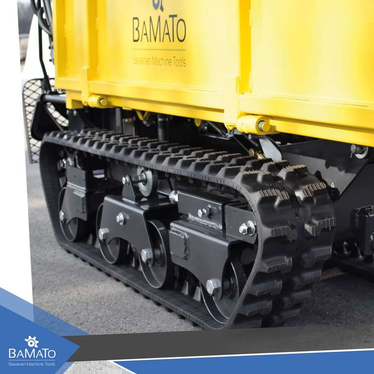 BAMATO Mini Raupendumper MTR-800PRO mit Kipphydraulik und Trittbrett 8,2 kW 800kg Zuladung