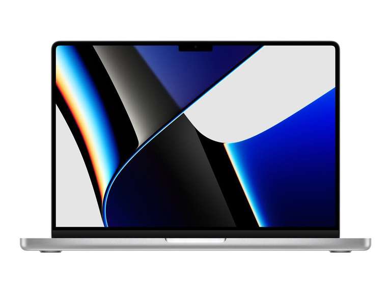 Apple MacBook Pro 14" M1 Pro 512GB 16GB in Silber mit QWERTY-Layout für 1799€
