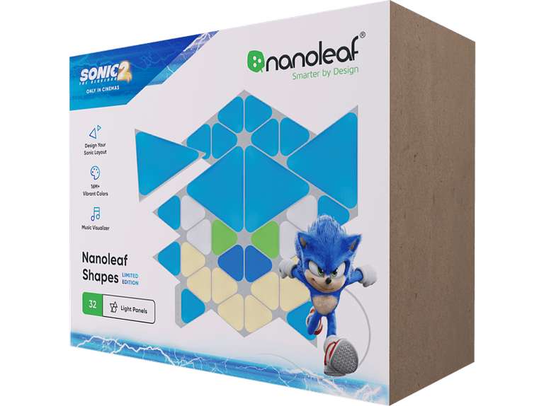 Nanoleaf Shapes Starter Kit (32 Lichtpaneele) - Sonic 2 Limited Edition bei MM & Saturn