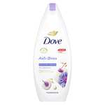 Dove Duschgel Anti-Stress Duschbad mit 3-fach Feuchtigkeitskomplex für gestresste und trockene Haut 250 ml 1 Stück (Prime)
