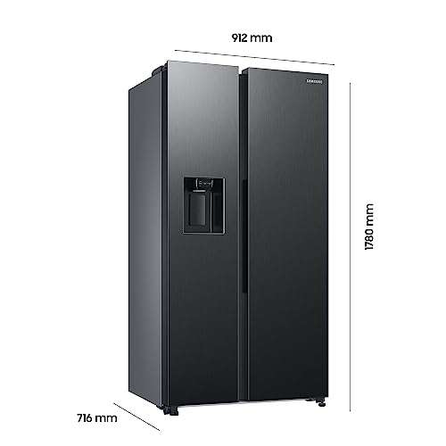 Samsung Side-by-Side Kühlschrank RS6GA854CB1/EG Energieeffizienzklasse C